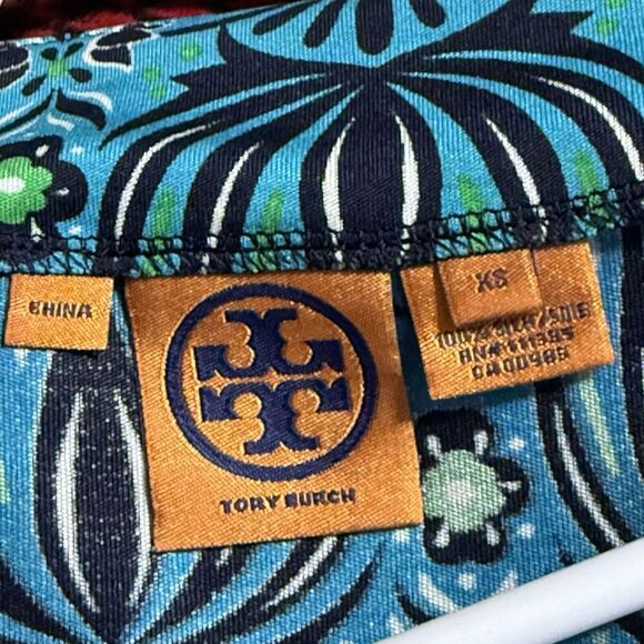 Tory Burch 100% Silk Sheath Geometric Print Dress Size XS - Picture 3 of 3